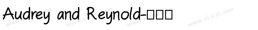 Audrey and Reynold字体转换